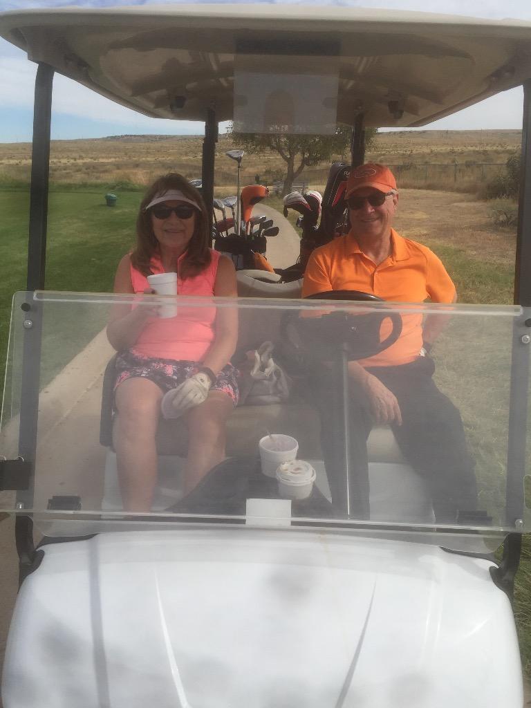 Tom and Mary Joe, September 2017, Walking Stick golf course Pueblo.